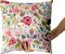 Summer Flower Throw Pillow Covers 18X18 Inch Watercolor Peony Pillowcase Hot Pink Floras With Green Leaves Girly Decorative Square Cotton Cushion Cover Set Of 2 For Home Garden Outdoor Bed Decorations